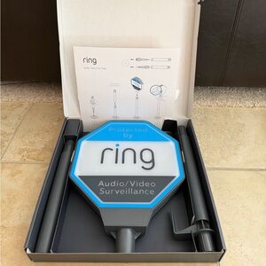 NEW - Ring Solar Security Sign